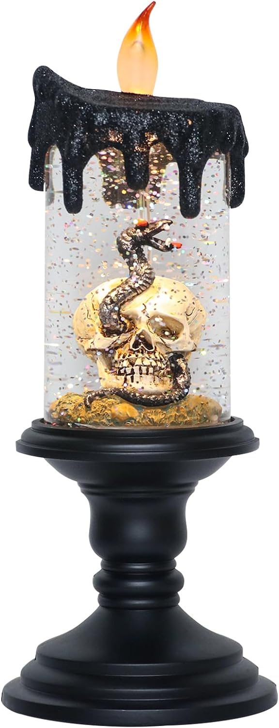 Candlite 10′′ Grand Glittering Halloween LED Candles