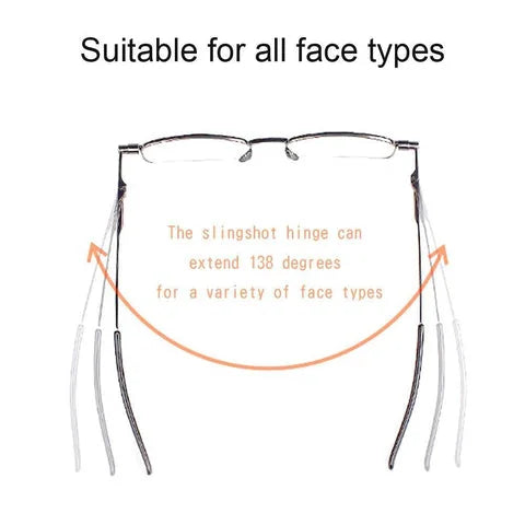 Compact Mens & Ladies Folding Reading Glasses