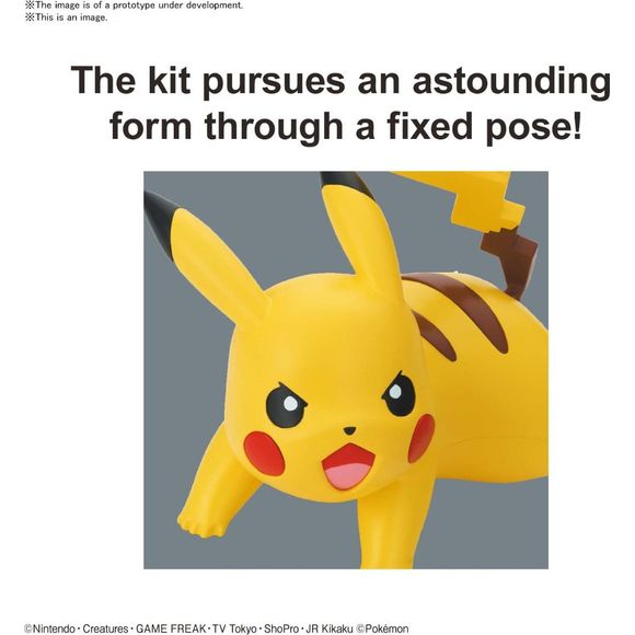 Bandai Hobby Pokemon Pikachu Battle Pose Quick Model Kit