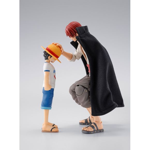 Bandai Tamashii Nations One Piece S.H.Figuarts Shanks & Childhood Monkey D. Luffy Action Figure
