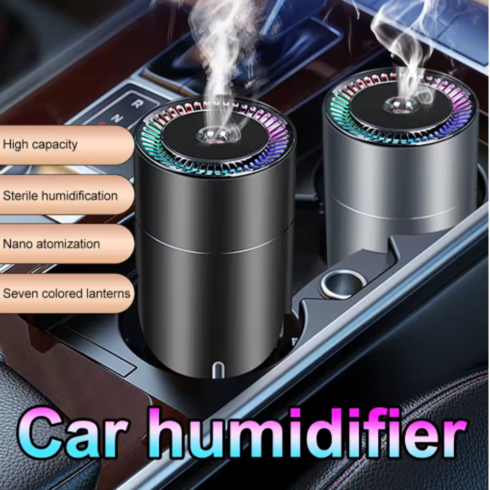 Wireless Rechargeable Humidifier With Anti Dry Protection For Car Use