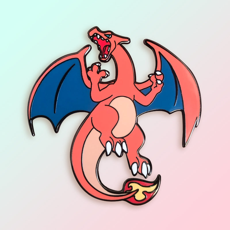 Pokem Charizard Homemade Trendy Pin 3M Car Decal