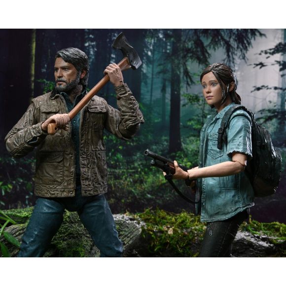 NECA The Last of Us Part II Ultimate Joel and Ellie Action Figure Two-Pack