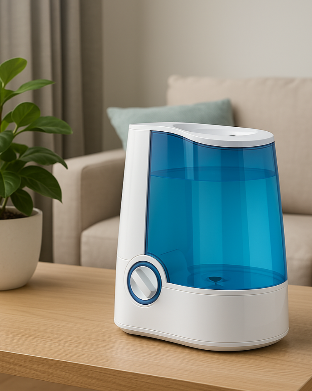 Warm Mist Soothing Steam Bedroom Humidifier
