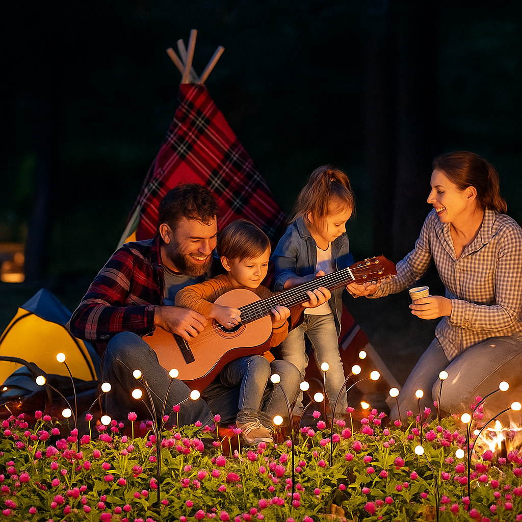 Garden Solar Lights With Soft Firefly Glow