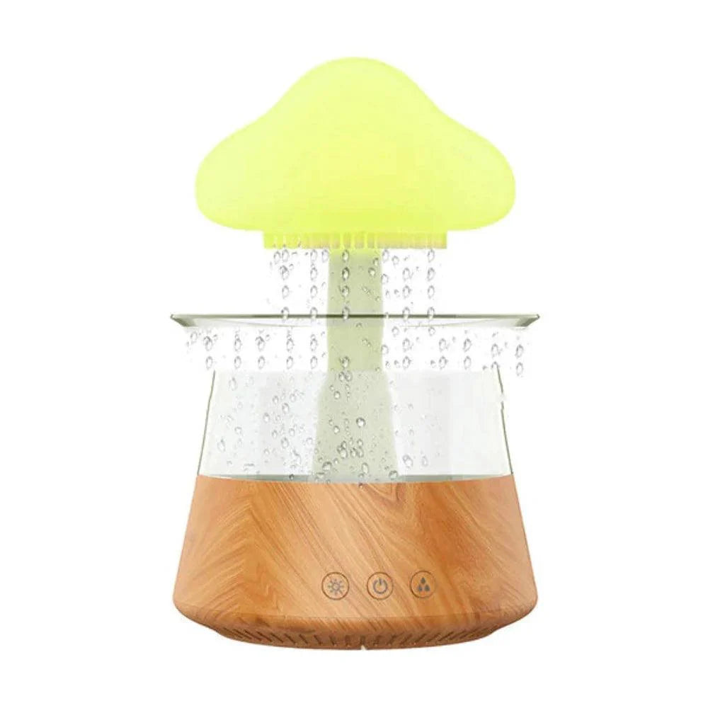 Decorative Rain Cloud Humidifier With LED Mist Essential Diffuser