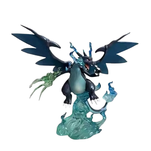 Detailed Pokemon Glurak Charizard or Quajutsu Greninja figure