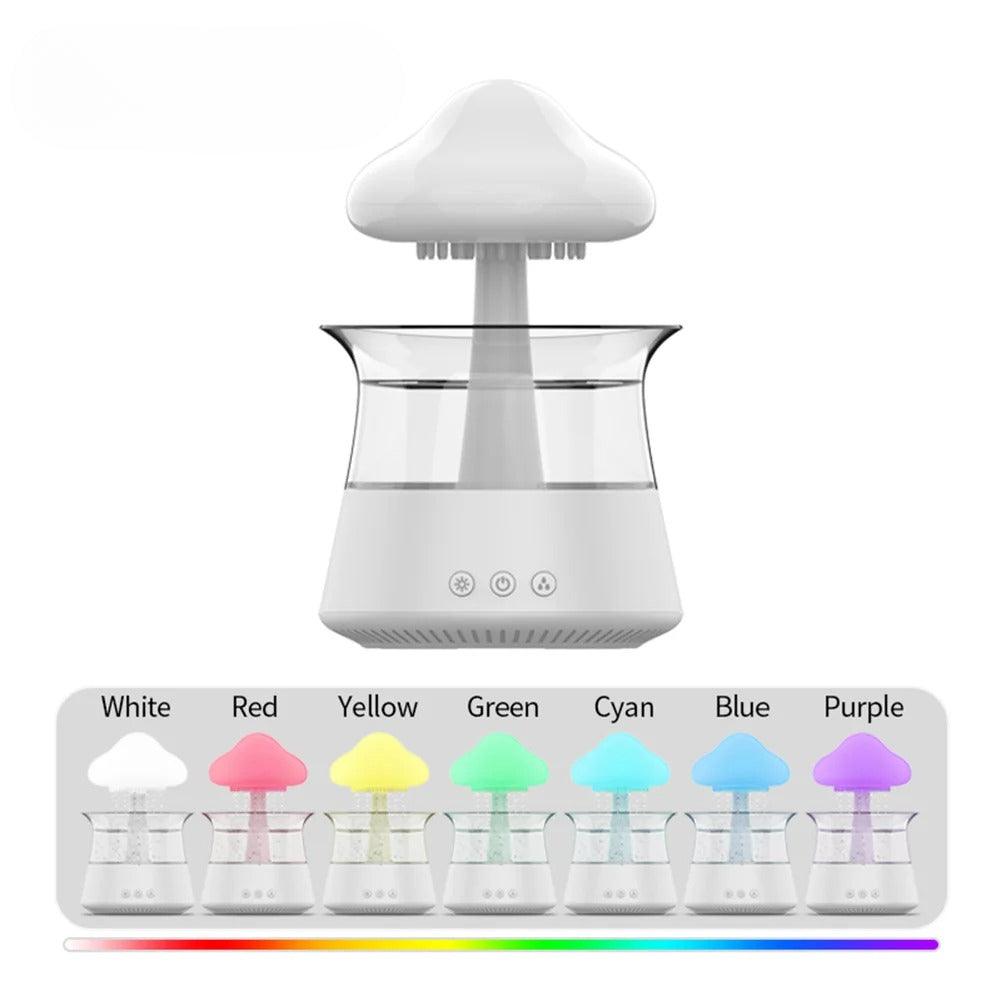 LED Mushroom Humidifier With Color Changing Mist And Quiet Operation