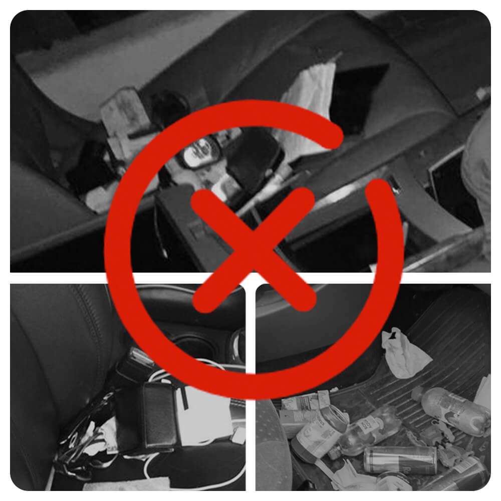 Diamond Pattern Waterproof and Scratch-Resistant Car Seat Back Storage Bag