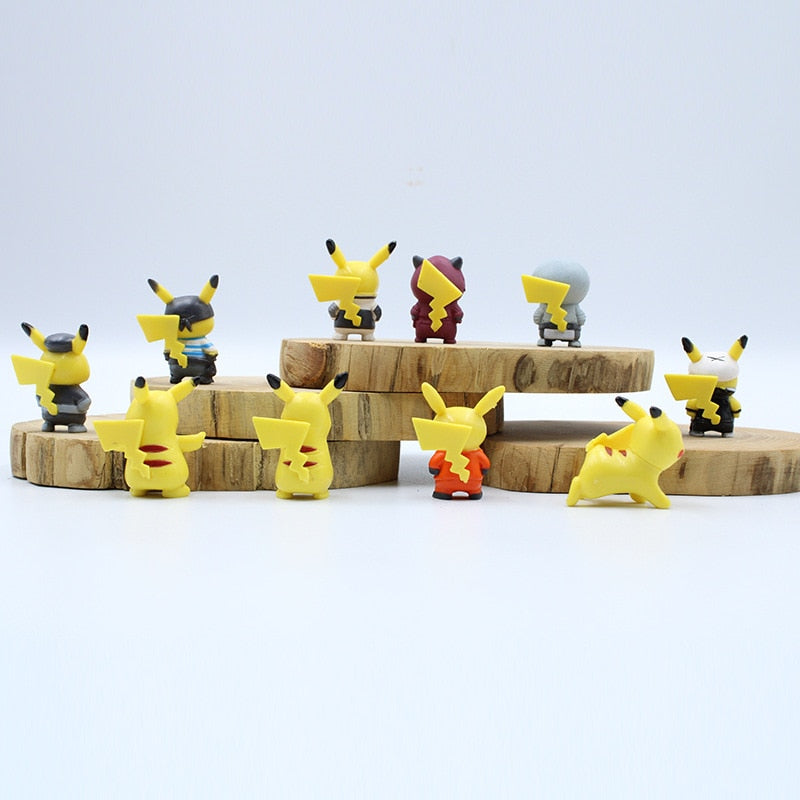 10 different Pokemon Pikachu figures