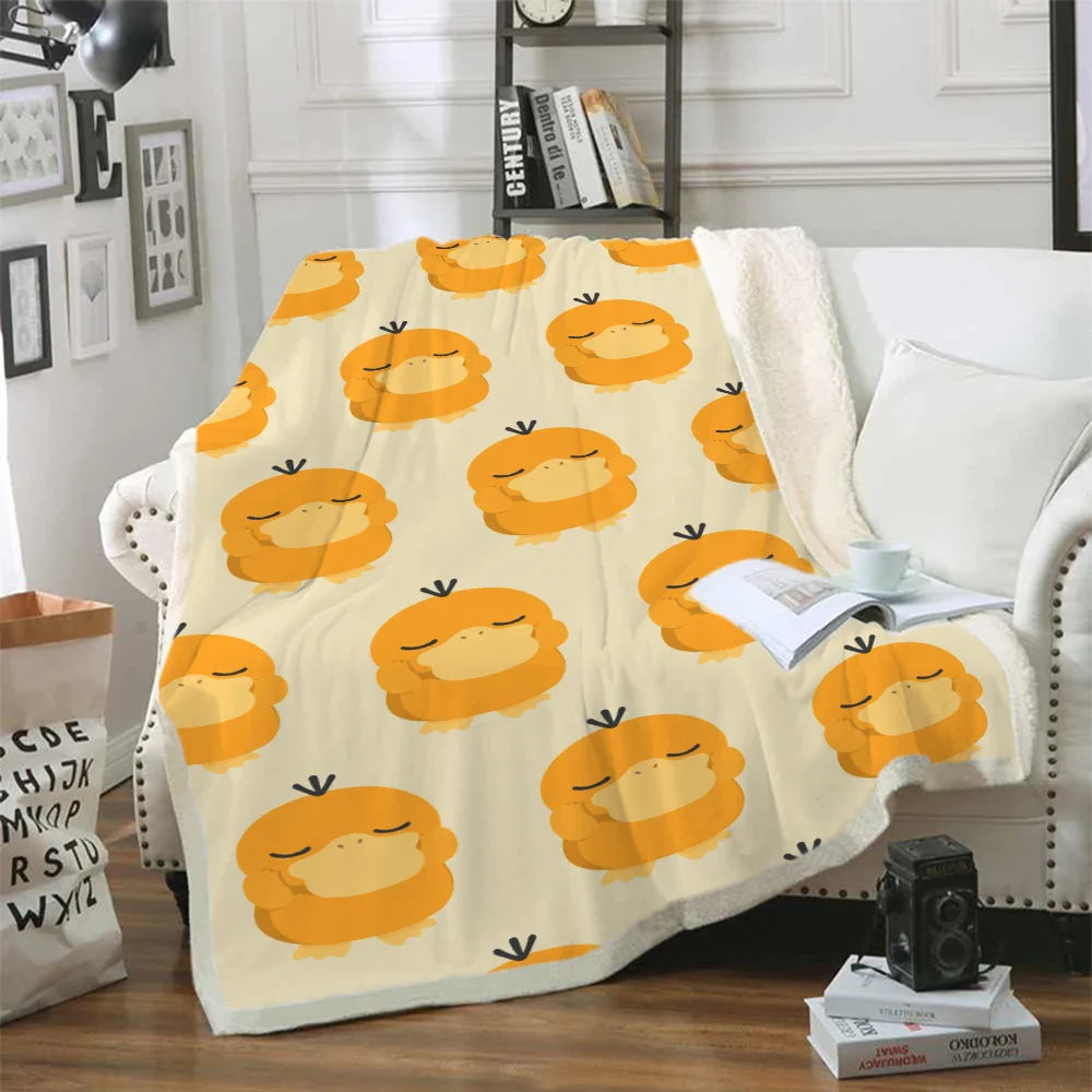 Fluffy Pokemon flannel blanket