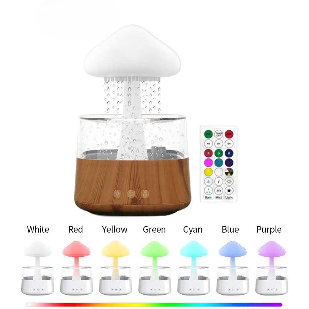 LED Illuminated Mushroom Humidifier For Soothing Mood And Mist
