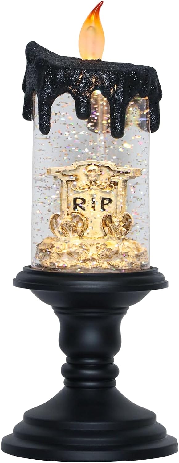 Candlite 10′′ Grand Glittering Halloween LED Candles