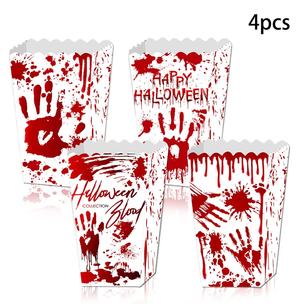 Creepop 4Pc Halloween Popcorn Boxes