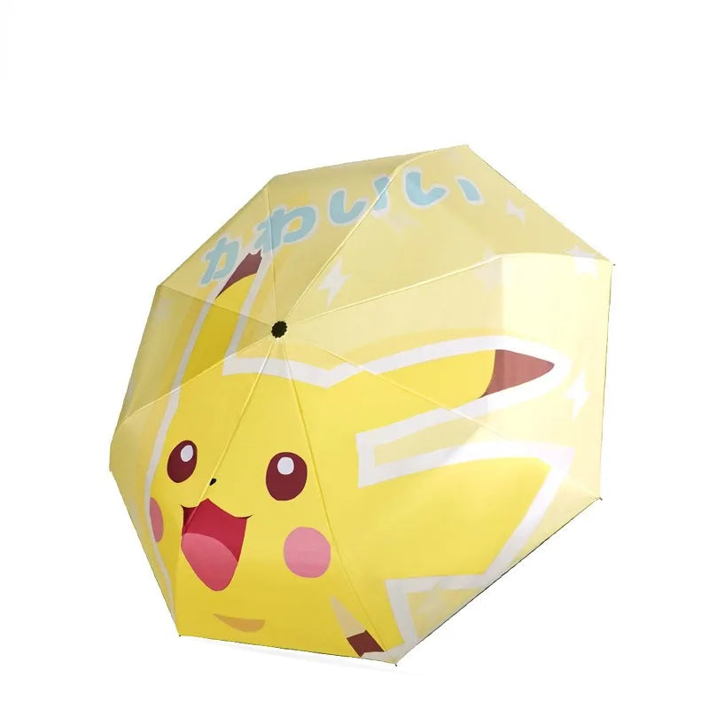 Automatic umbrella with Schiggy, Pikachu or Bulbasaur motif