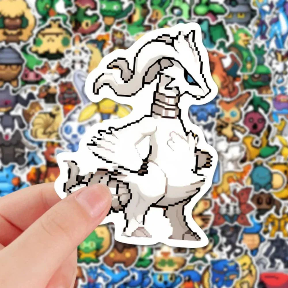 Cool Pokemon stickers in pixel look (10, 30, 50 or 110 pcs.)