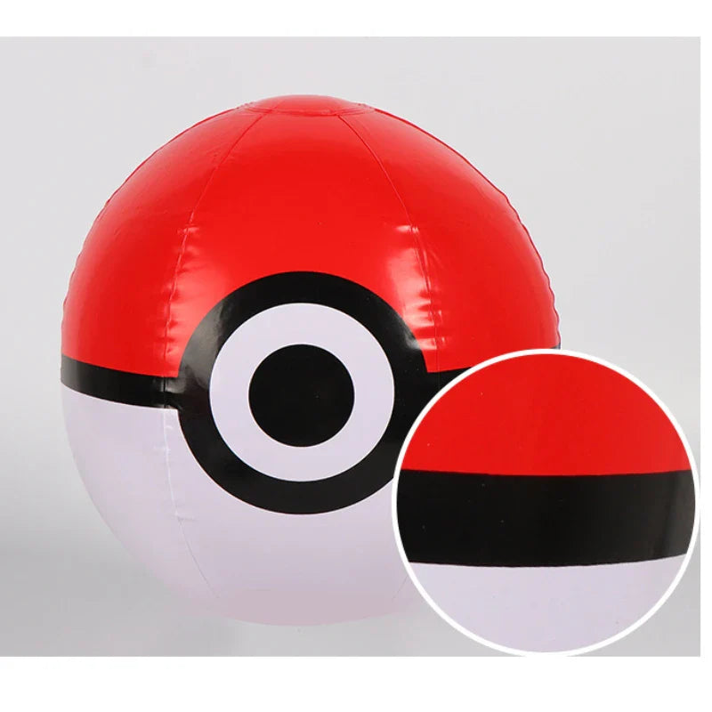 Inflatable Pokeball beach ball (approx. 30-40cm)