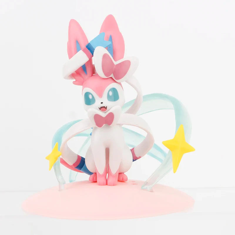 4 pcs. Pokemon figure set with Pikachu, Feelinra Sylveon, Togepi and Piplup (8-10cm)