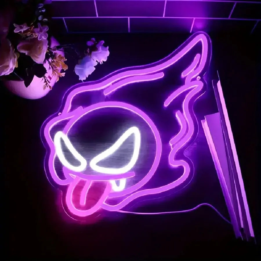 Bulbasaur or Nebula Gastly Neon Wall Light