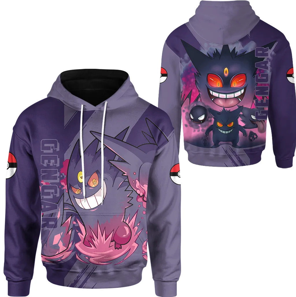 Gengar, Mewtwo, Bulbasaur or Greninja Hoodie