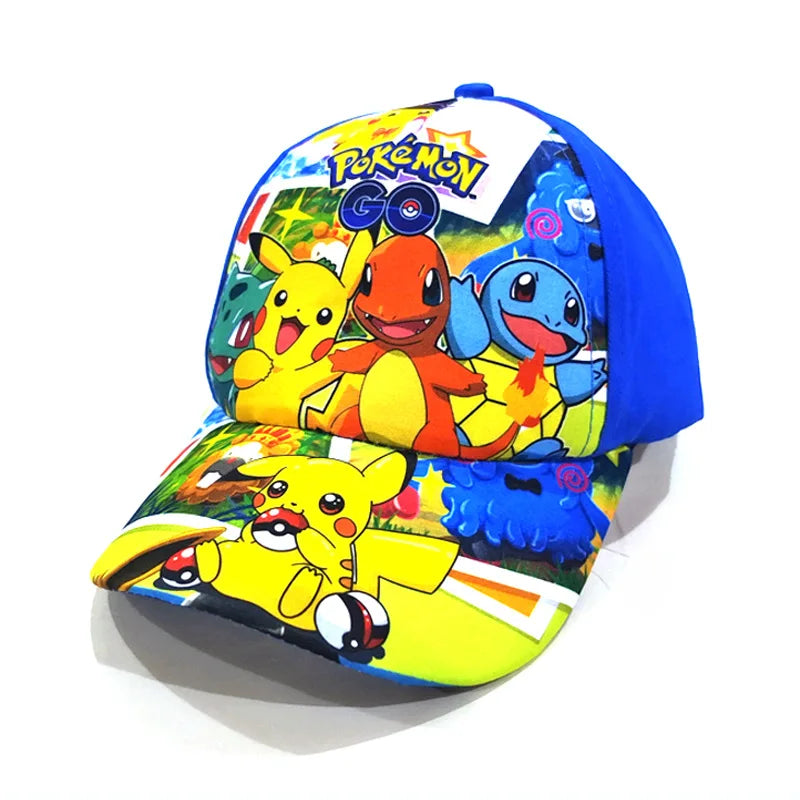 Colorful Pikachu caps for kids