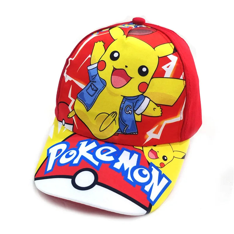 Colorful Pikachu caps for kids