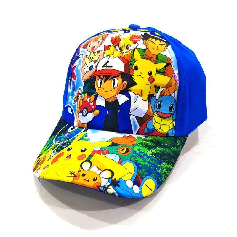 Colorful Pikachu caps for kids