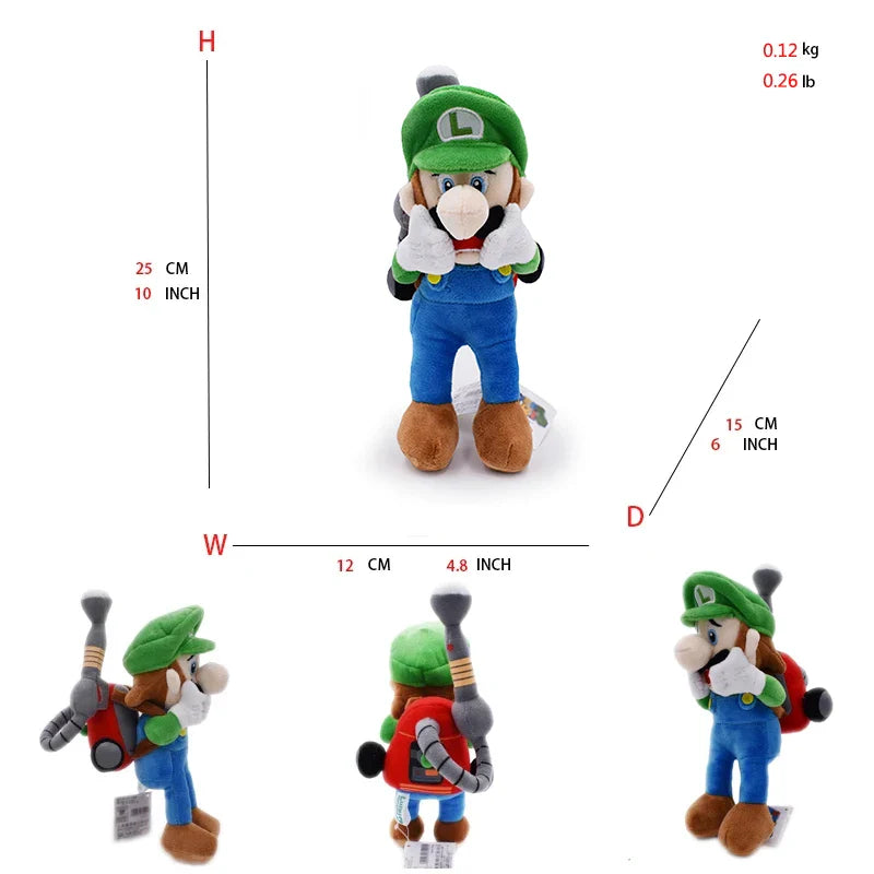 Bowser Luigi Mario Plush Figures - many designs