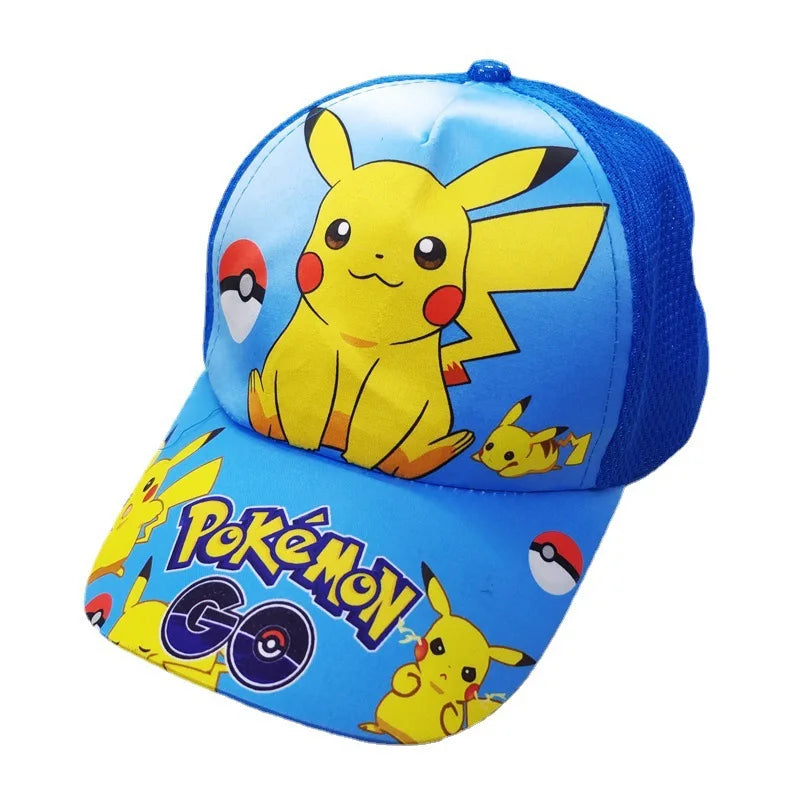 Colorful Pikachu caps for kids