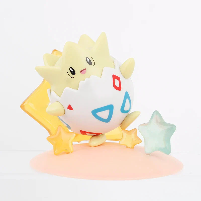 4 pcs. Pokemon figure set with Pikachu, Feelinra Sylveon, Togepi and Piplup (8-10cm)