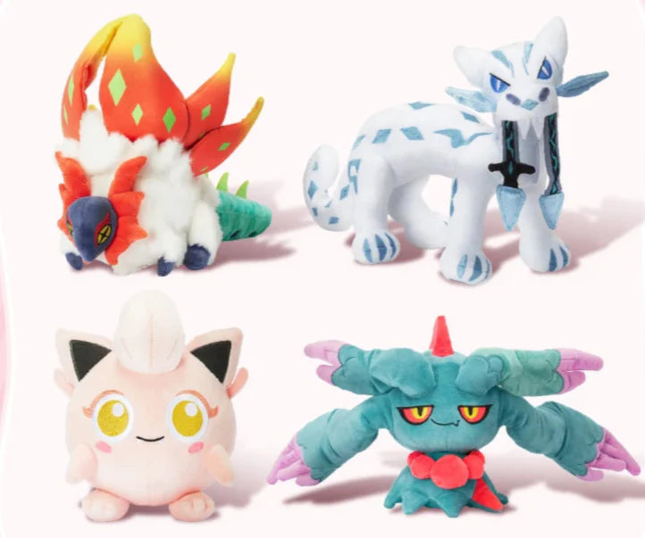 Baojian, Roartail, Flutterhair or Creepingwing Pokemon stuffed animals