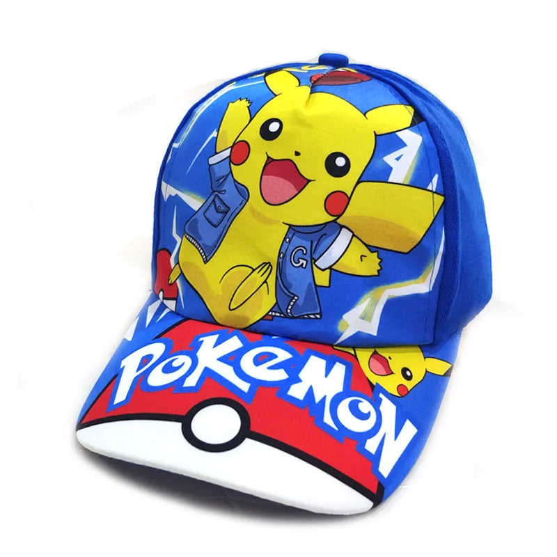 Colorful Pikachu caps for kids