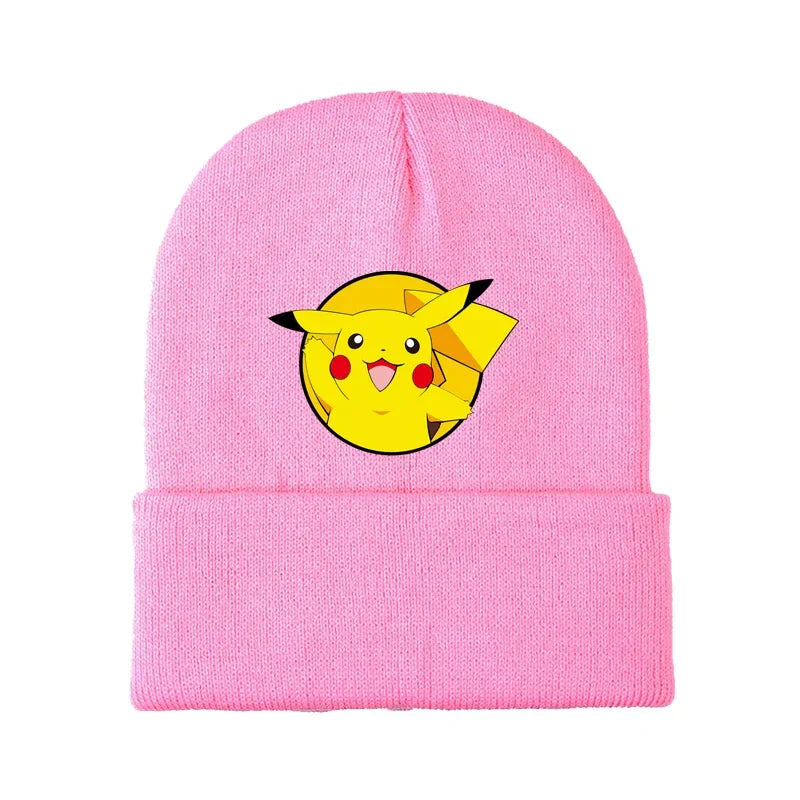 Colorful children's winter Pikachu and Pokemon hats
