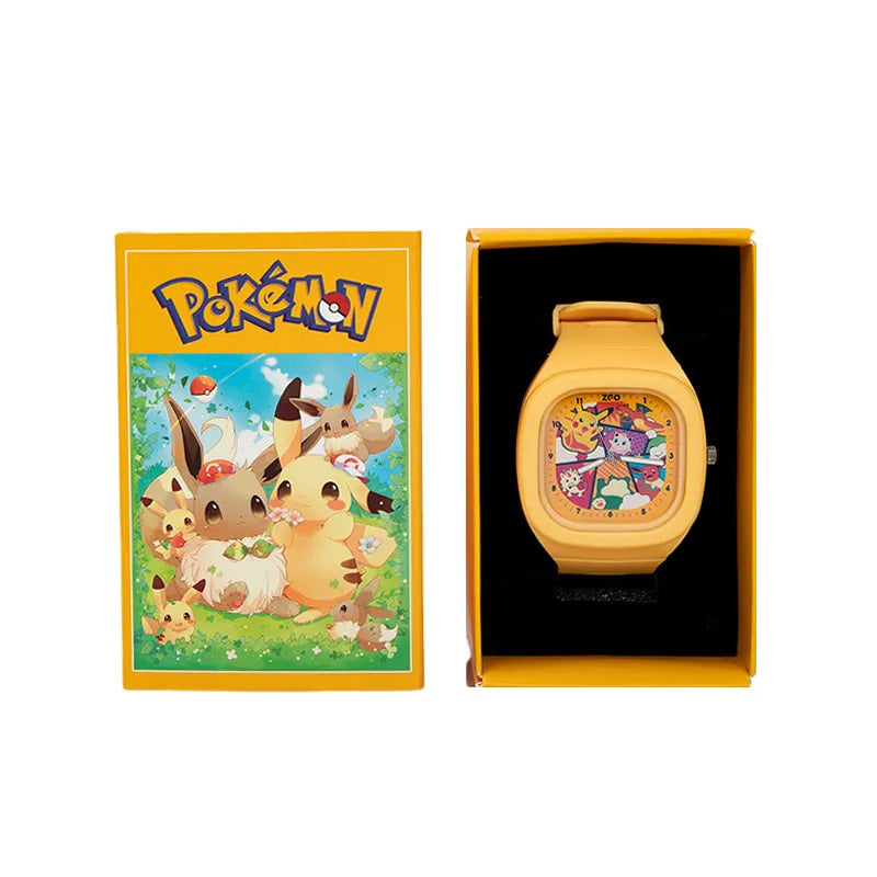 Colorful Pokemon children's watches in different colors