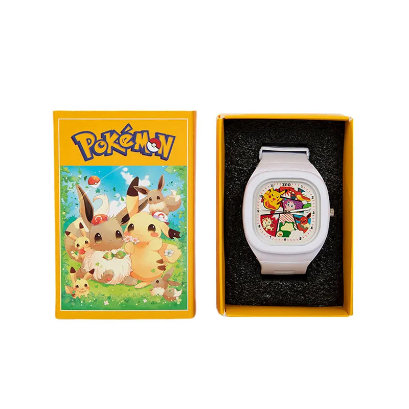 Colorful Pokemon children's watches in different colors