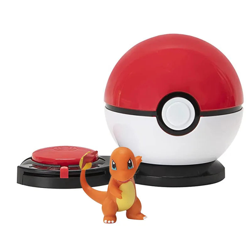 Battle Pokeball with Pokemon figures