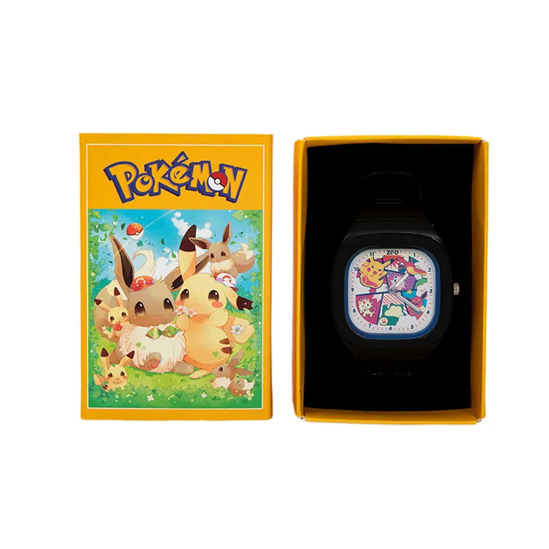 Colorful Pokemon children's watches in different colors