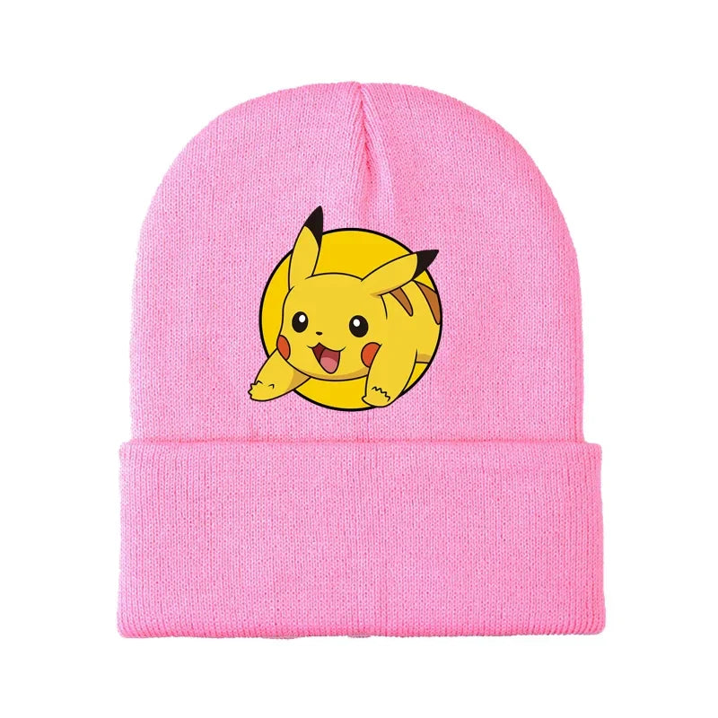 Colorful children's winter Pikachu and Pokemon hats