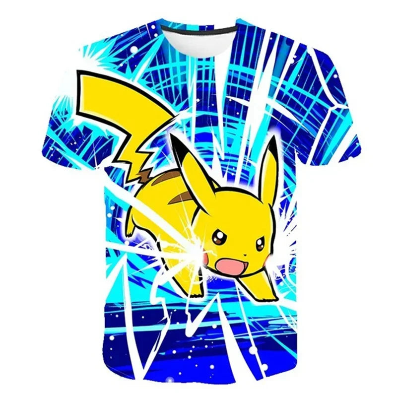 Colorful Pokemon T-shirts for summer
