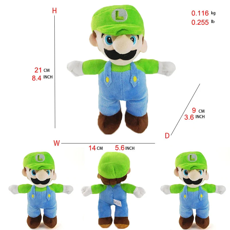Bowser Luigi Mario Plush Figures - many designs