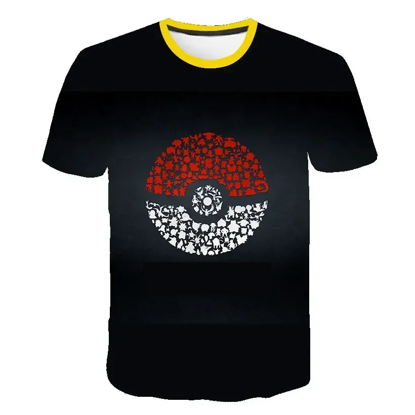 Colorful Pokemon T-shirts for summer