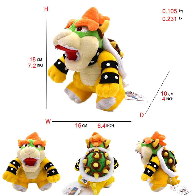 Bowser Luigi Mario Plush Figures - many designs