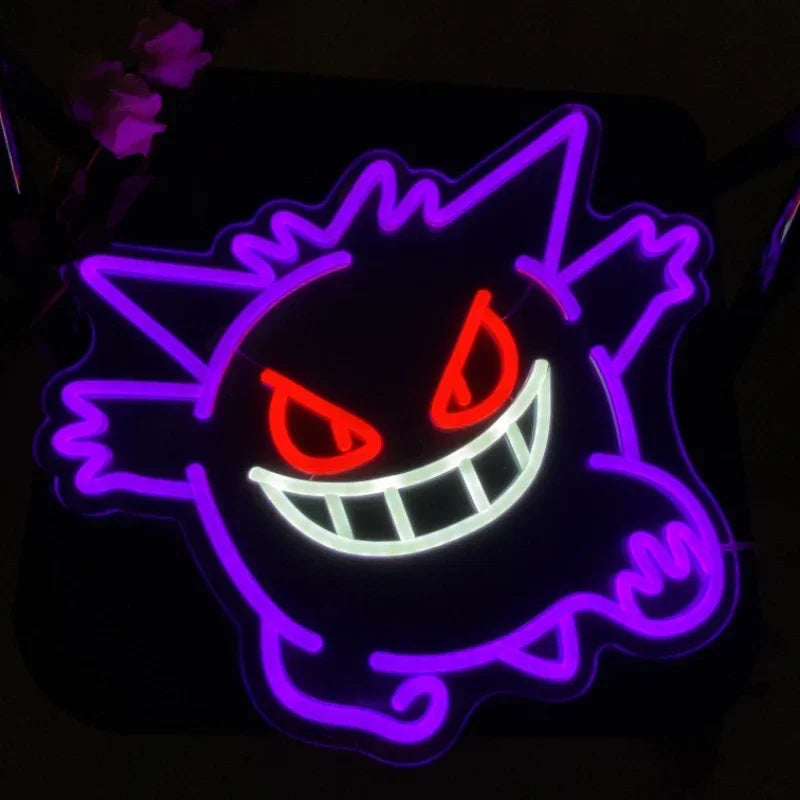 Gengar Neon Wall Light Lamp (approx. 40x33cm)
