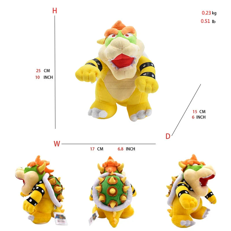 Bowser Luigi Mario Plush Figures - many designs
