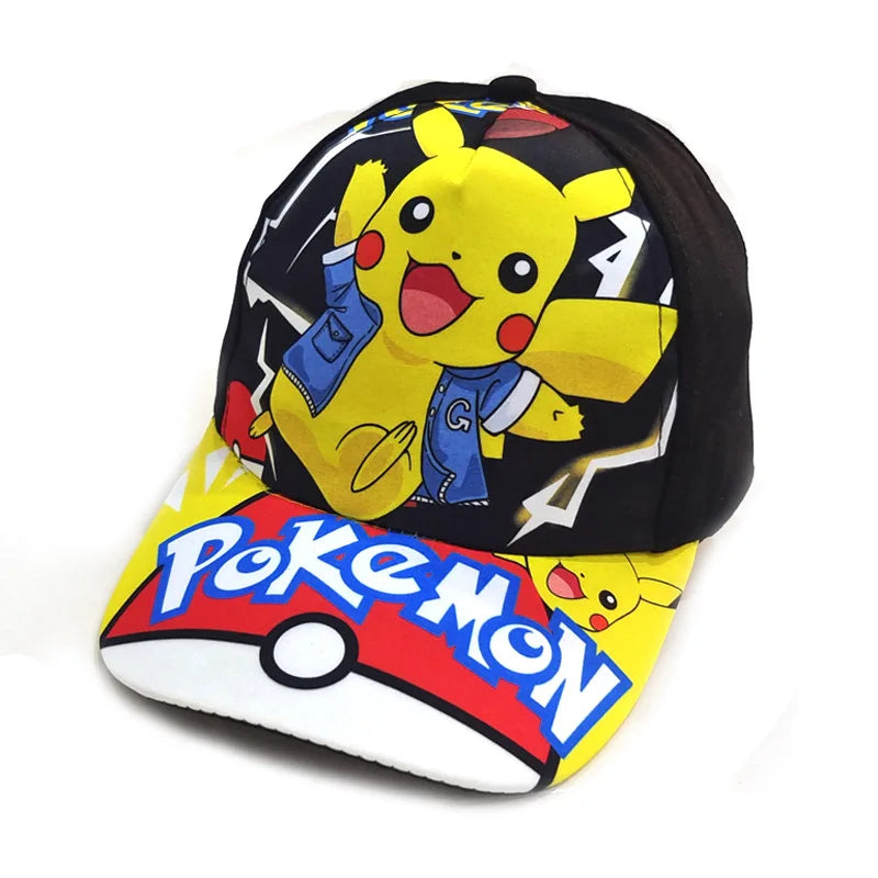 Colorful Pikachu caps for kids