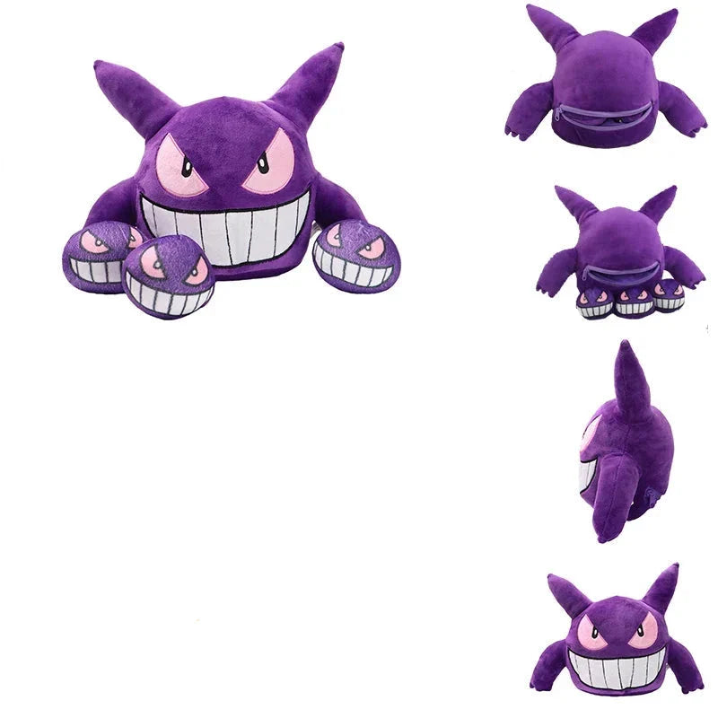 Gengar with 3x Mini Gengar stuffed animals