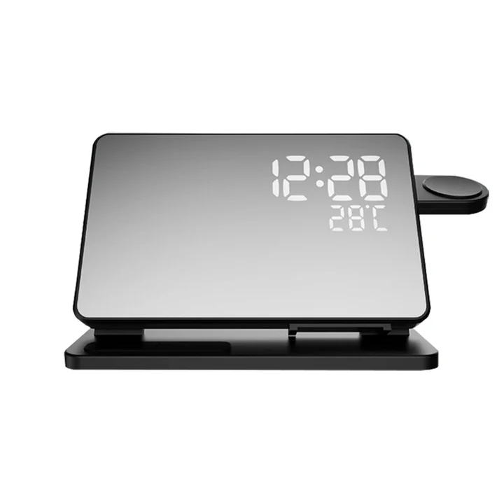 3-in-1 Fast Charging Dock with Alarm Clock