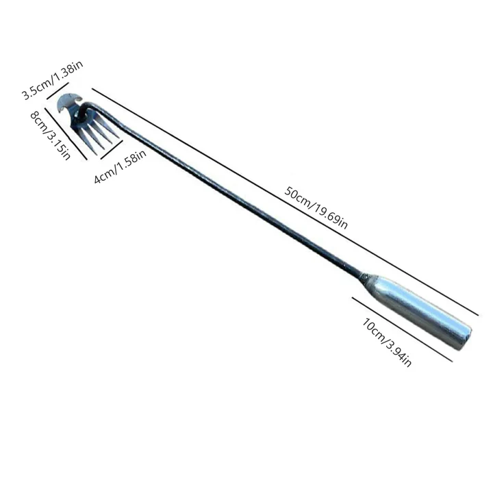 Crescent Weeder Tool with Long Handle