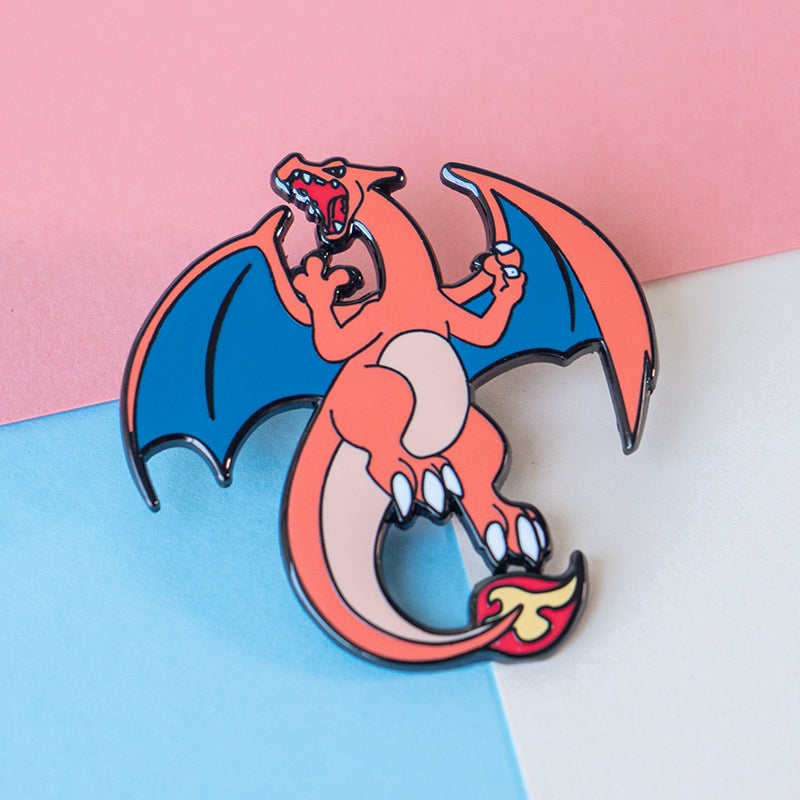 Pokem Charizard Homemade Trendy Pin 3M Car Decal