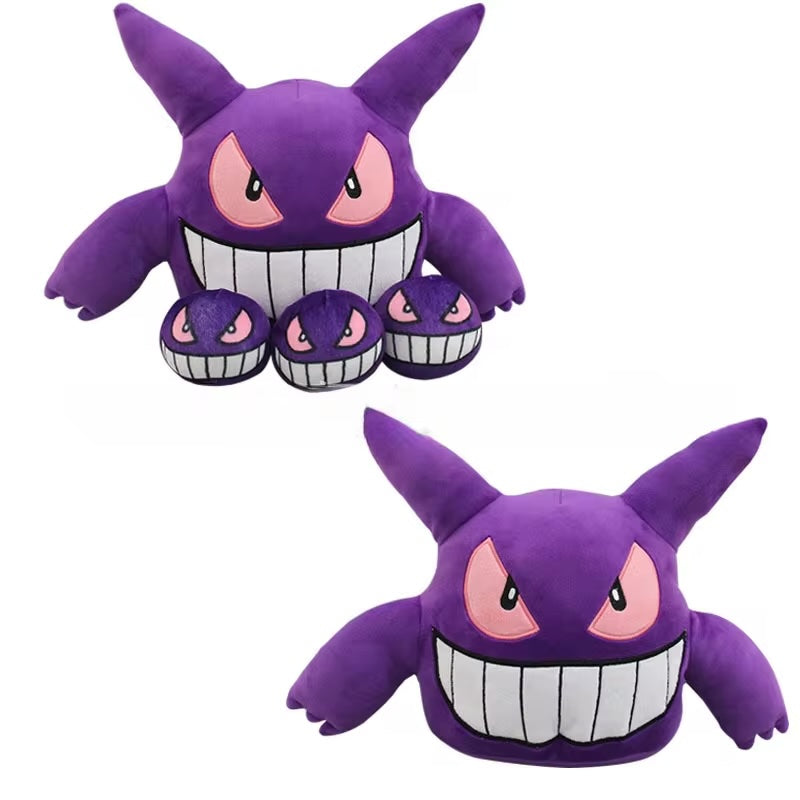 Gengar with 3x Mini Gengar stuffed animals